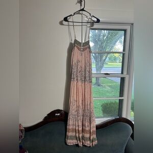 In loom pink maxi dress